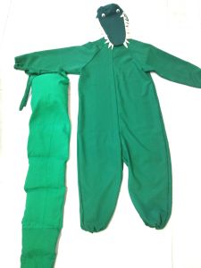 Kids Costumes to Hire - Crocodile - Onesie, hat, tail - CHILD